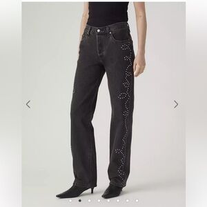 Levi's 501 Mid Rise 90’s Bejeweled Jeans